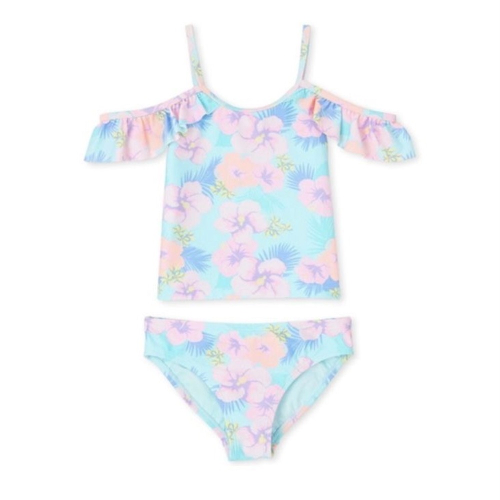 Girl tropical swim suit 10